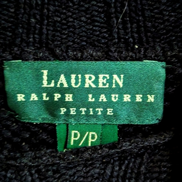 VINTAGE LAUREN RALPH LAUREN ANCHOR ⚓ THICK NAVY NAUTICAL SWEATER P - Picture 4 of 5